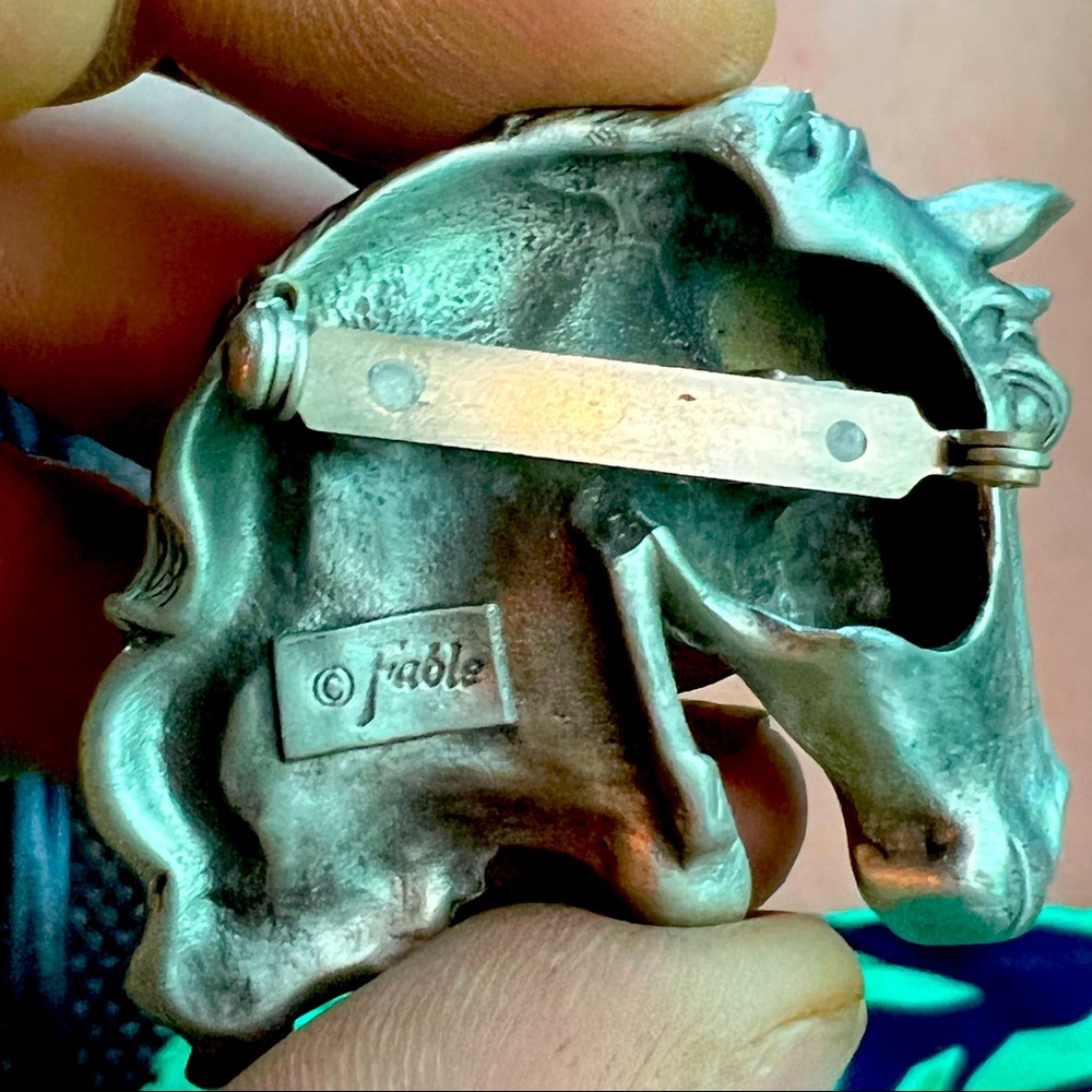 Feeble whimsical sterling silver made in USA horse